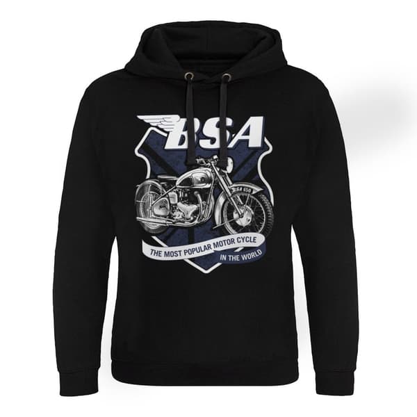 B.S.A. 650 Shield Epic Hoodie Black Small