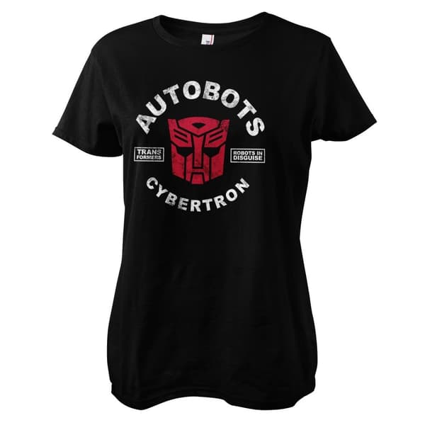 Autobots Cybertron Girly Tee Black XX-Large