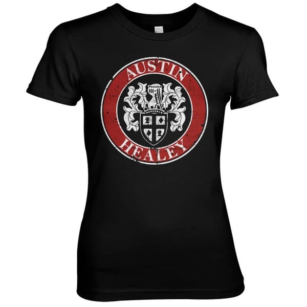Austin Healey Distressed Girly Tee Black X-Large