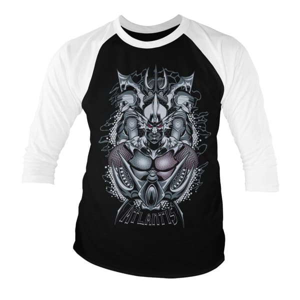 Aquaman - Atlantis Baseball 3/4 Sleeve Tee Small