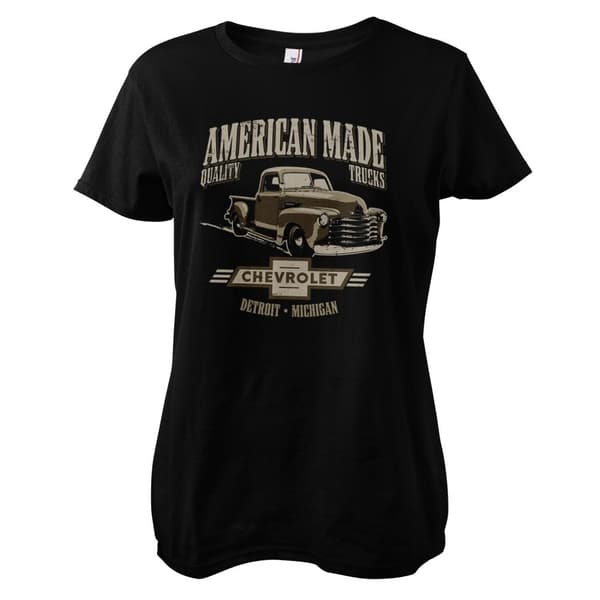 American Made Quality Trucks Girly Tee Black Small