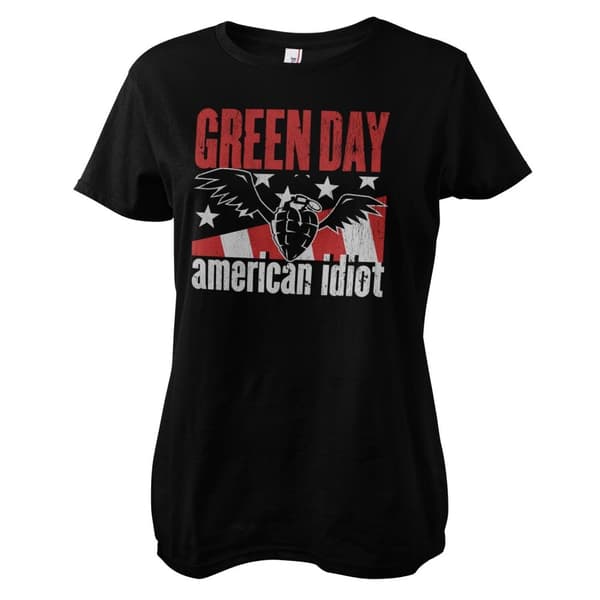 American Idiot Girly Tee Black Medium