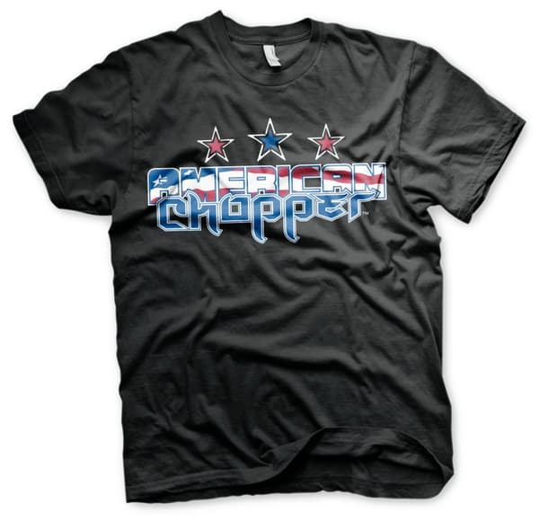 American Chopper Flag Logo T-Shirt Black Large