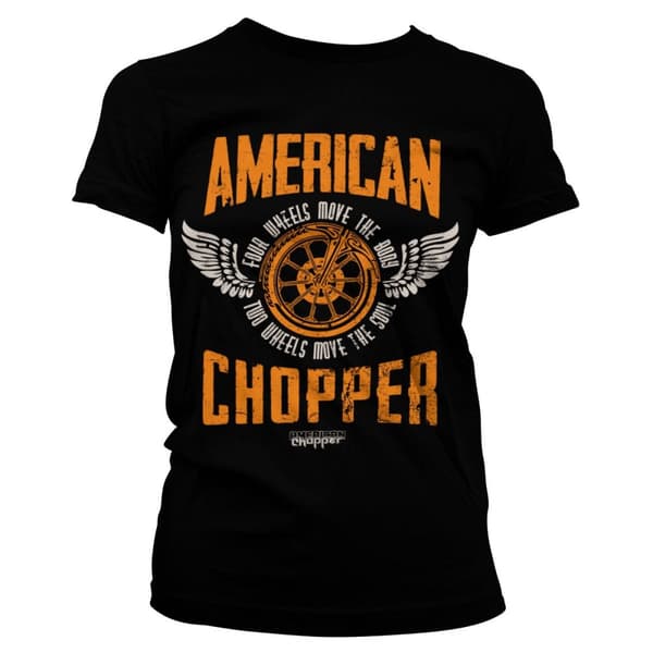 American Chopper - Two Wheels Girly Tee Black X-Large