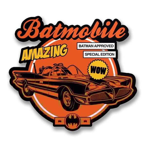 Amazing Batmobile Sticker