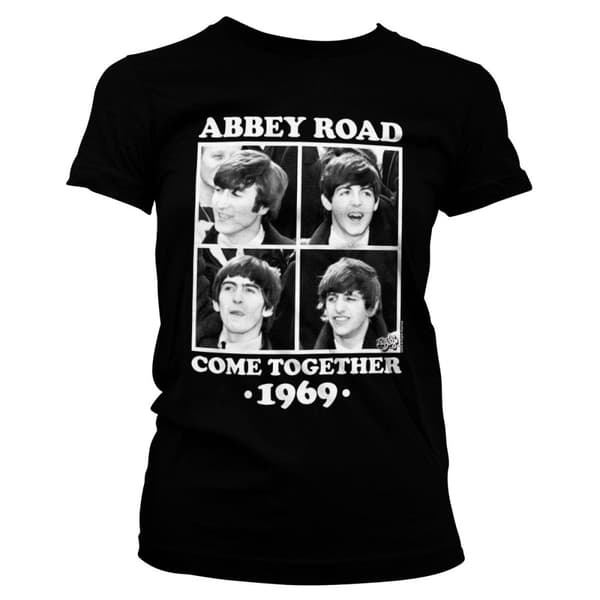Abbey Road - Come Together Girly T-Shirt Black XX-Large