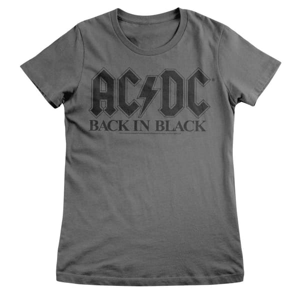 AC/DC Back In Black Girly Tee Large
