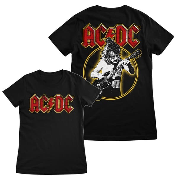 AC/DC Angus Young Girly Tee Black XX-Large