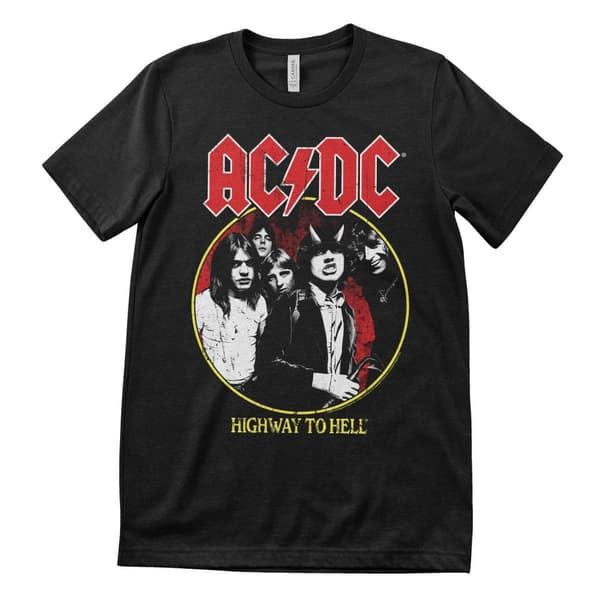 AC/DC - Highway To Hell 1979 Tour T-Shirt Black Medium
