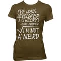 Pikkukuva 6 / 6: A Theory I´m Not A Nerd Girly Tee