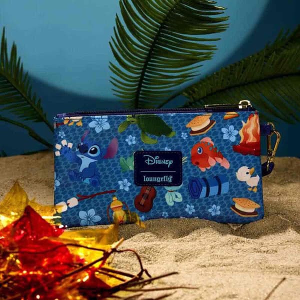 Loungefly Stitch And Scrump All-over Print Camping Plånbok Flerfärgad