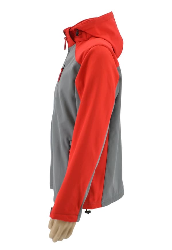 AWTOOLS SOFTSHELL -TAKKI VERKEPAITA T4/ PUNAINEN-HARMAA/ XXXL