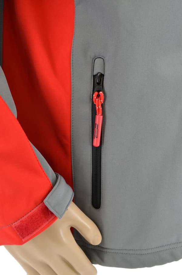 AWTOOLS SOFTSHELL -TAKKI VERKEPAITA T4/ PUNAINEN-HARMAA/ XXXL