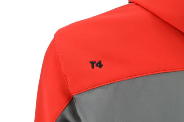 AWTOOLS SOFTSHELL -TAKKI VERKEPAITA T4/ PUNAINEN-HARMAA/ XXXL