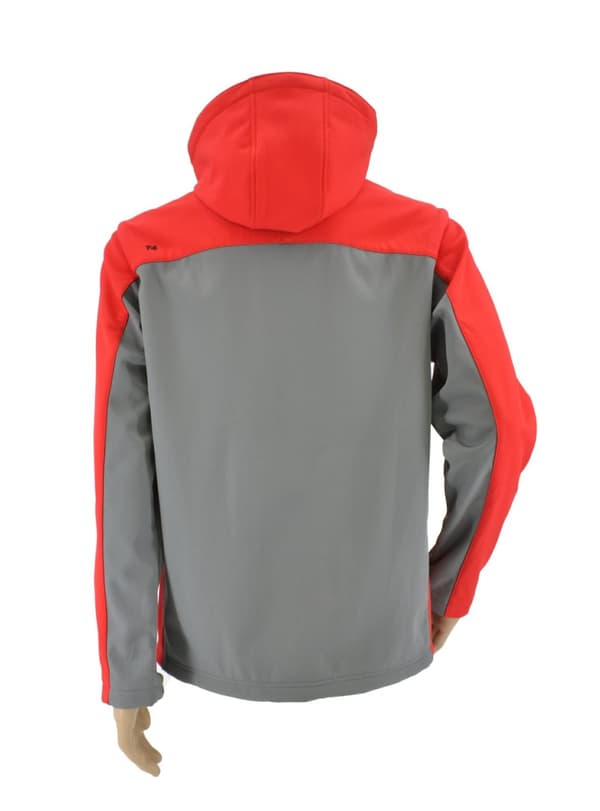 AWTOOLS SOFTSHELL -TAKKI VERKEPAITA T4/ PUNAINEN-HARMAA/ XXXL