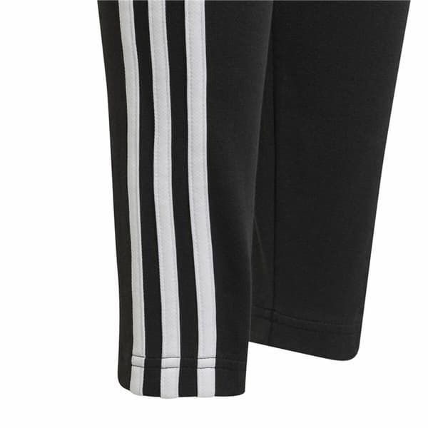 Lasten urheilulegginsit Adidas Essentials 3 Stripes Musta