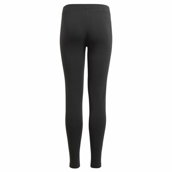 Lasten urheilulegginsit Adidas Essentials 3 Stripes Musta