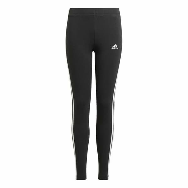 Lasten urheilulegginsit Adidas Essentials 3 Stripes Musta