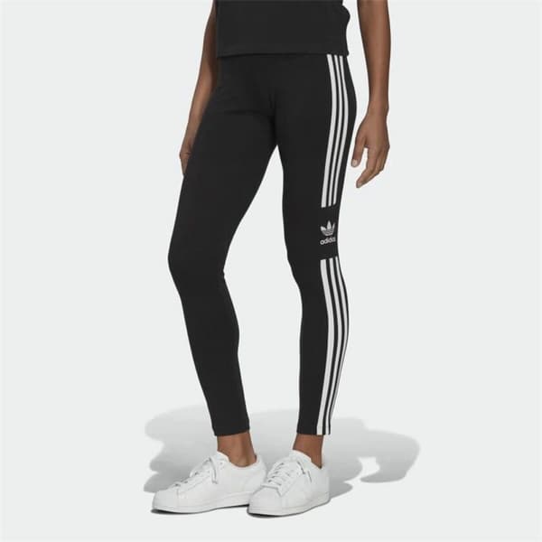 Naisten urheilulegginsit Adidas Adicolor 3 Stripes Trefoil Musta