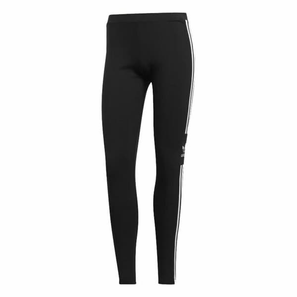 Naisten urheilulegginsit Adidas Adicolor 3 Stripes Trefoil Musta