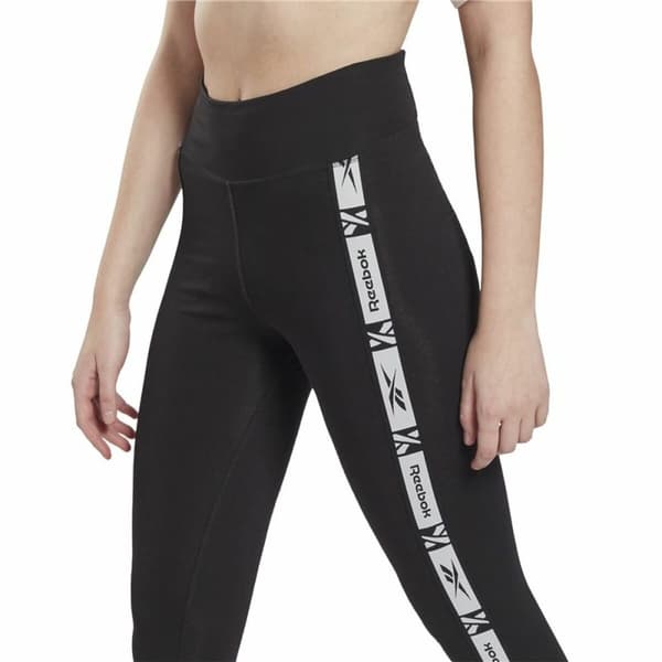 Naisten urheilulegginsit Reebok TE Tape Musta