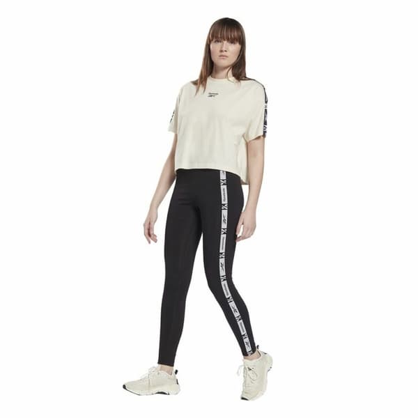 Naisten urheilulegginsit Reebok TE Tape Musta