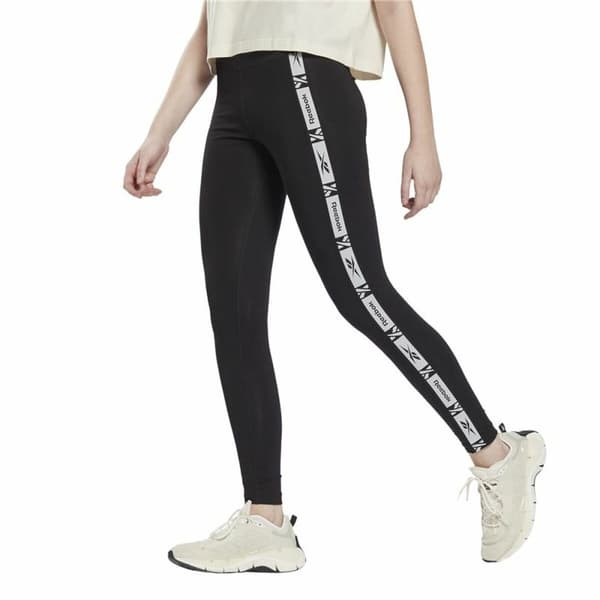 Naisten urheilulegginsit Reebok TE Tape Musta