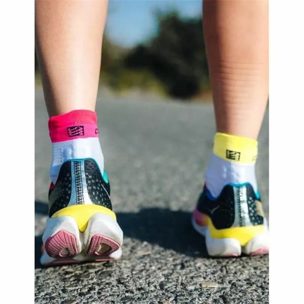 Sportstrumpor Compressport Pro Racing Vit