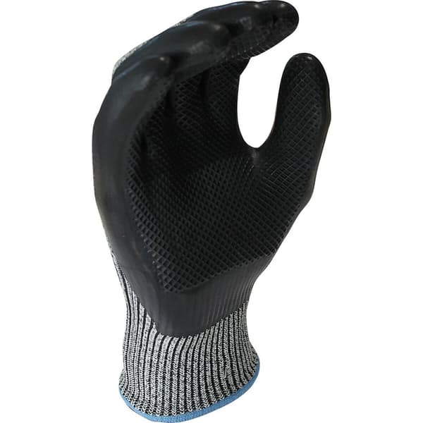 Arbejdshandsker JUBA K-Rock Latex Anti-klip Sort Fiber