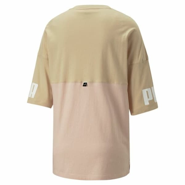T-shirt med kortärm Dam Puma Colorblock Beige - XS