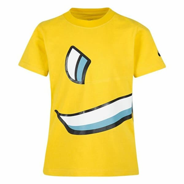 T-shirt med kortärm Nike Swoosh Knockou Gul - 5-6 år