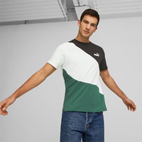 T-shirt Puma Power Cat Grön Män - S