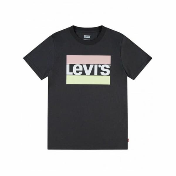 T-shirt Levi's Sportswear Logo Dark Shadow Svart - 12 år