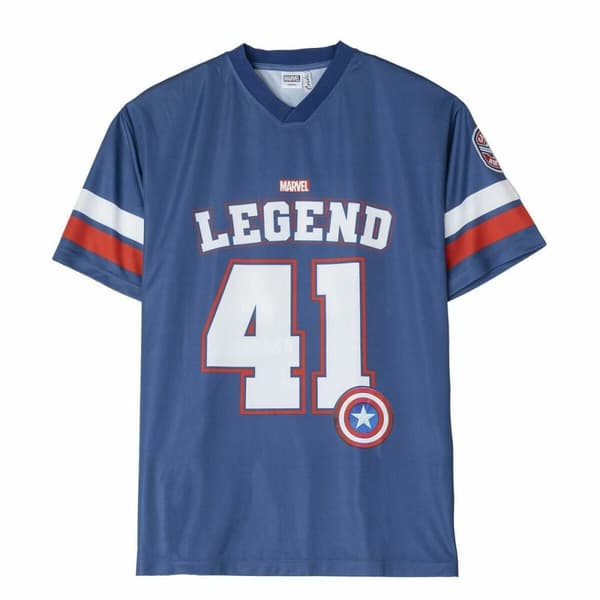 T-shirt med kortärm Unisex The Avengers Legend Blå - XL