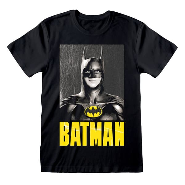 T-shirt med kortärm Batman Keaton Batman Svart Unisex - M