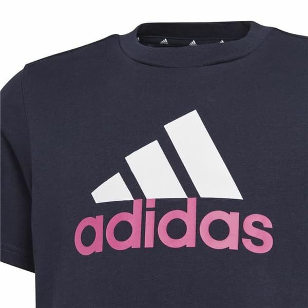 Barn T-shirt med kortärm Adidas Essentials Mörkblå - 13-14 år