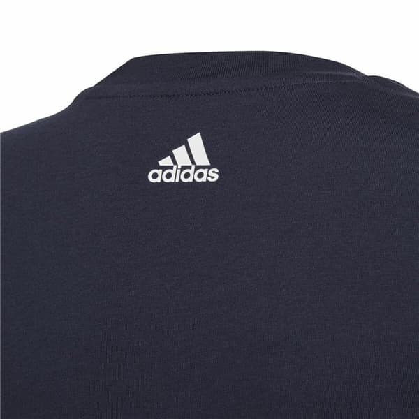 Barn T-shirt med kortärm Adidas Essentials Mörkblå - 13-14 år