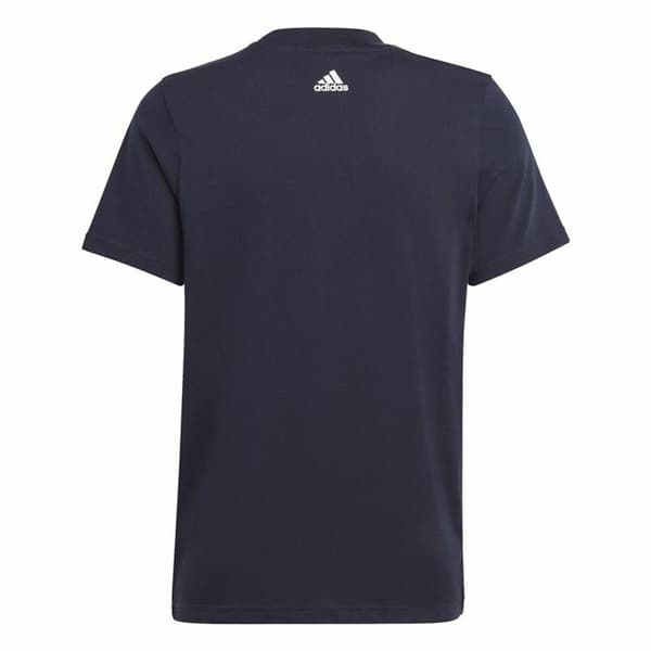Barn T-shirt med kortärm Adidas Essentials Mörkblå - 13-14 år