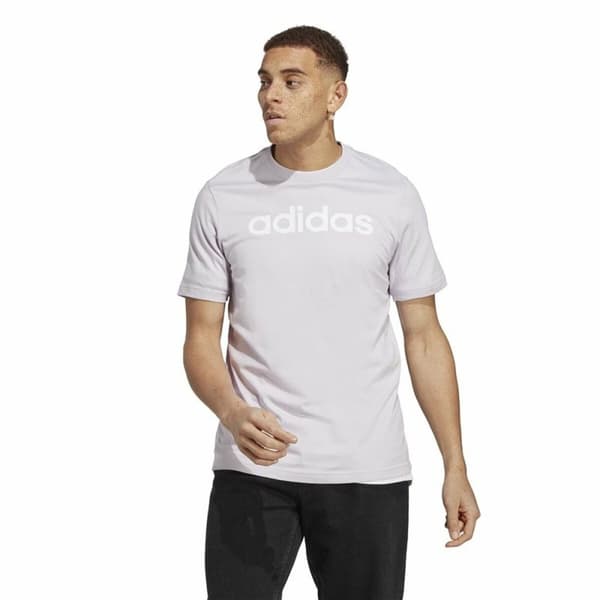 T-shirt med kortärm Herr Adidas Essentials Lila - S