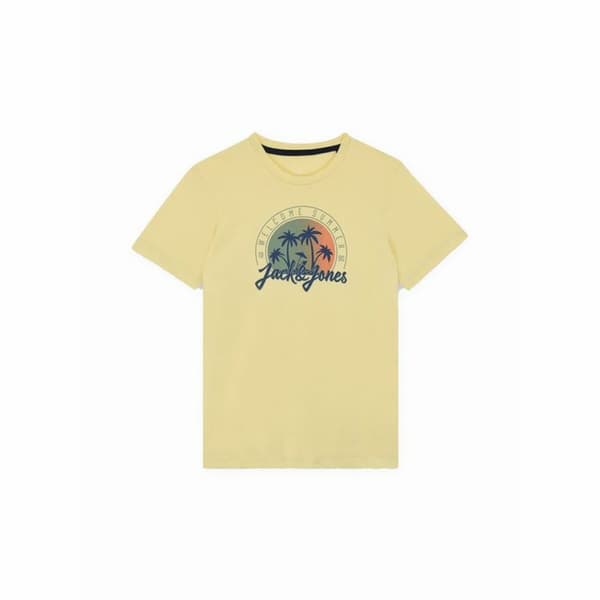 Barn T-shirt med kortärm Jack & Jones Jjsummer Smu Vibe Tee Gul - 8 år