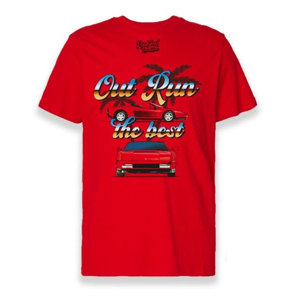 T-shirt med kortärm Herr RADIKAL OUT RUN Röd XXL