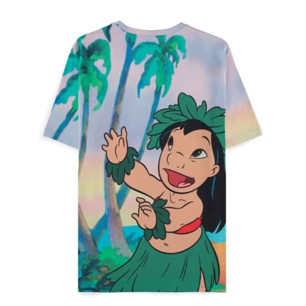 Difuzed Lilo & Stitch Dansar överallt-tryckt T-shirt  XS