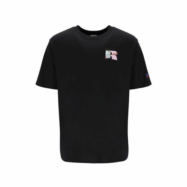 Kortærmet T-shirt Russell Athletic Emt E36221 Sort Mænd - M