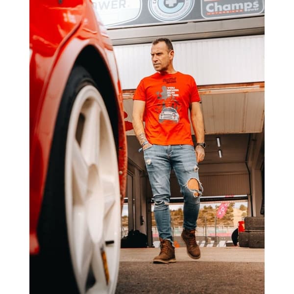 Kortærmet T-shirt til Mænd RADIKAL YOU NEVER RUN ALONE Rød XXXL