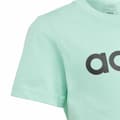 Miniatyrbillede 4 af 6: Børne Kortærmet T-shirt Adidas Linear Logo Grøn Akvamarin - 14-15 år