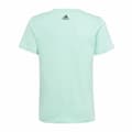Miniatyrbillede 2 af 6: Børne Kortærmet T-shirt Adidas Linear Logo Grøn Akvamarin - 14-15 år