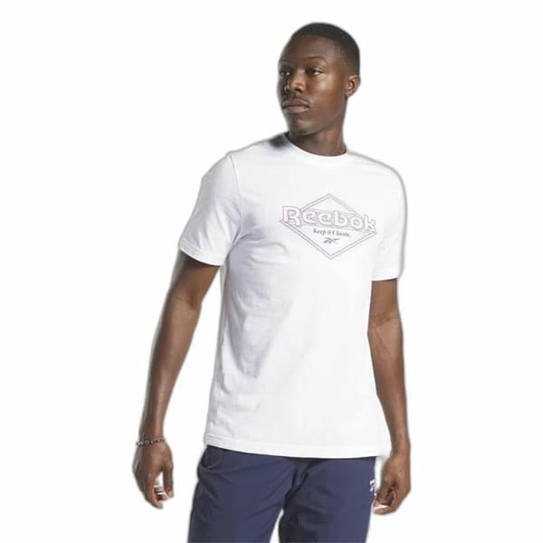 Kortærmet T-shirt til Mænd Reebok Graphic Series Hvid - XL