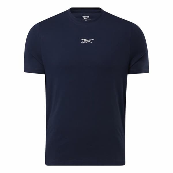Kortærmet T-shirt til Mænd Reebok GS Tailgate Team Mørkeblå - S