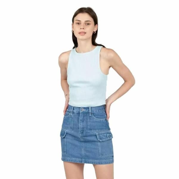 Naisten T-paita 24COLOURS Casual Sininen Vaaleansininen - 34