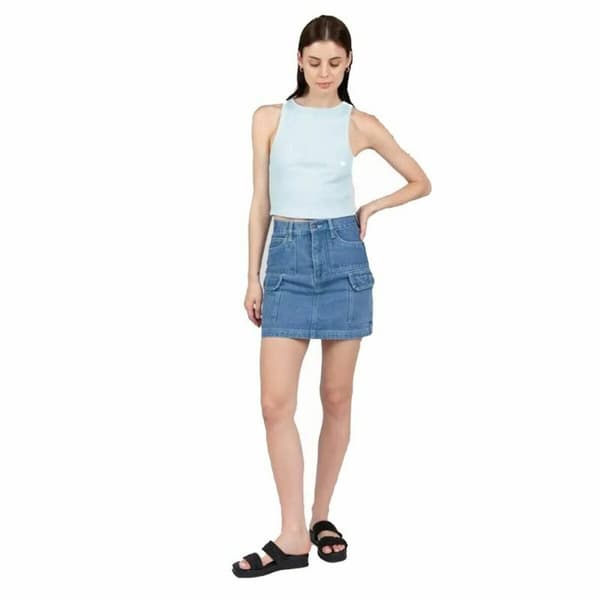 Naisten T-paita 24COLOURS Casual Sininen Vaaleansininen - 34